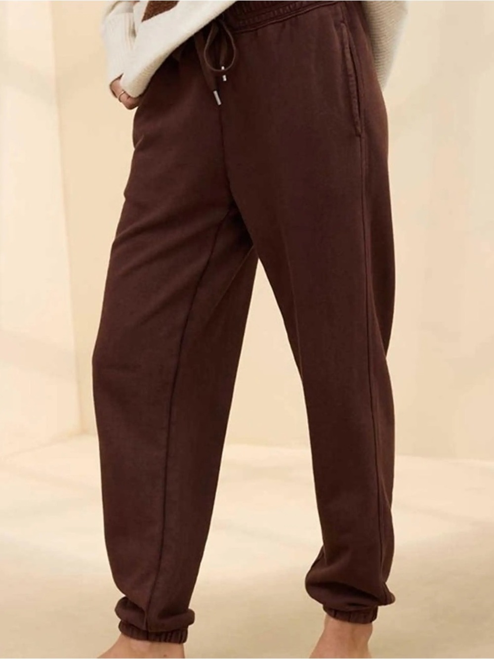 {M} Aerie Big Chill Jogger Chocolate Brown Sweatpants